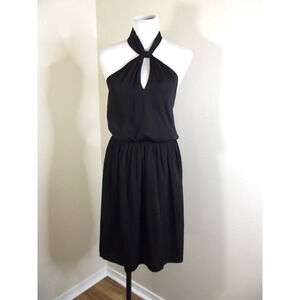 DRA Clothing Los Angeles Womens Jay Halter DRESS - Size LARGE - Black NWT $139